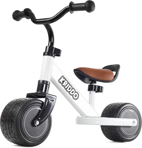 Vista 7 de KRIDDO Bicicleta de Equilibrio para Niños de 1-2 Años, Mini Crucero para el Primer Cumpleaños, Negro