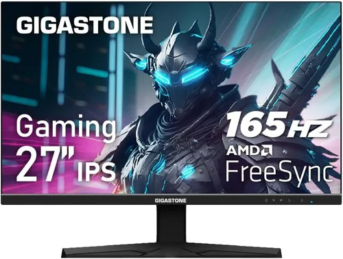 Vista 9 de Gigastone - Monitor LED de 27 pulgadas IPS con retroiluminación, 75Hz FHD 1920 x 1080, 178° de visión amplia sin marco, monitor de computadora