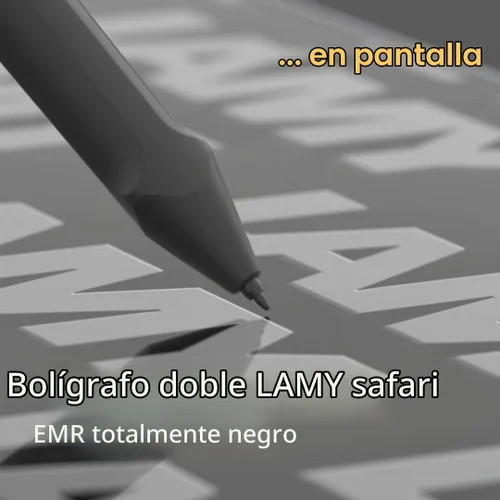 Vista 4 de Lamy Safari Twin Pen All Black Emr - Pc/El