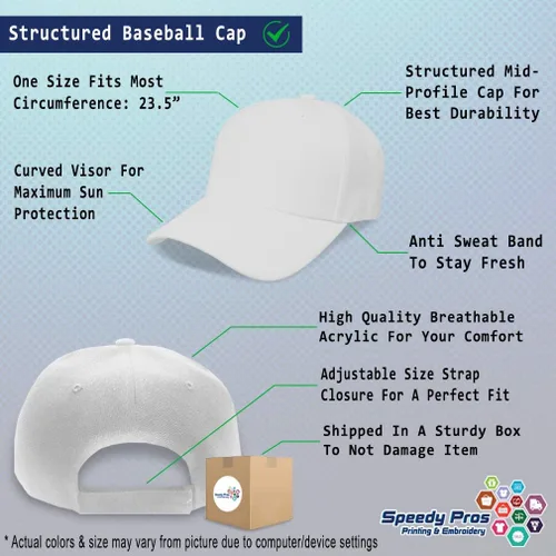 Vista 2 de Custom Baseball Cap Groom Squad A Embroidery Acrylic Dad Hats for Men & Women