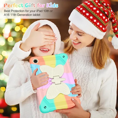 Vista 7 de HOGENL Funda para Samsung Galaxy Tab A9+/A9 Plus de 11 pulgadas 2023, funda protectora para tableta Galaxy Tab A9+ para niños y niñas con correa