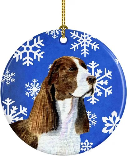 Vista 127 de Caroline's Treasures Cavalier Spaniel - Adorno de cerámica para colgar en el árbol de Navidad, para el hogar, Navidad, fiestas, regalo, 3 pulgadas