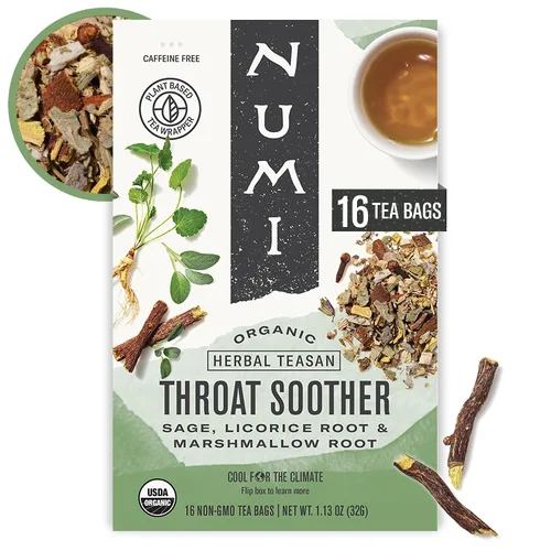 Vista 20 de Té de cúrcuma, Amber Sun, Numi Organic Mezcla de té de cúrcuma de hierbas con rooibos y especias