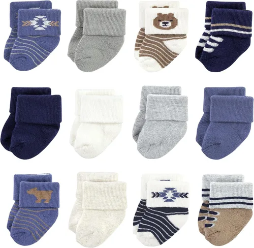 Vista 117 de Hudson Baby - Calcetines de algodón para bebés recién nacidos y Terry para niñas bebés