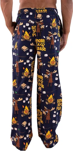 Vista 2 de Lazy One - Pantalones de pijama de animales para hombre, pantalones separados para hombre, pantalones de descanso
