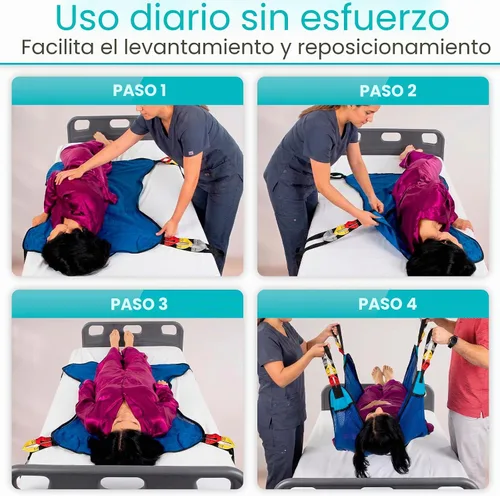 Vista 7 de Vive Patient Lift Sling - Eslinga de transferencia de malla para ducha y uso doméstico