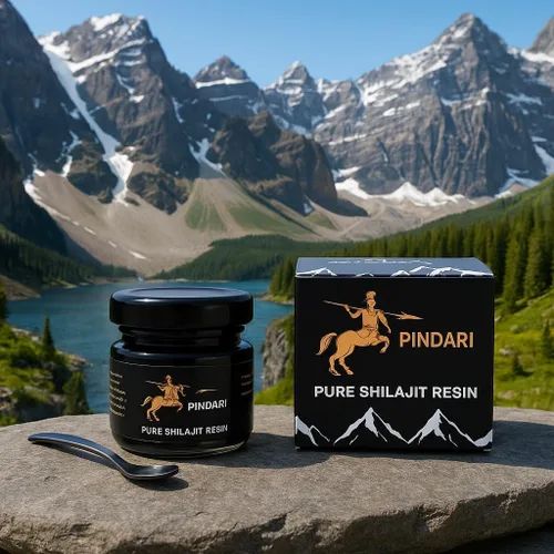 Vista 2 de Pindari Resina Shilajit Shilajit pura 500 mg Denso en nutrientes Alta potencia Impulso de energía Procedente de las cordilleras del Himalaya