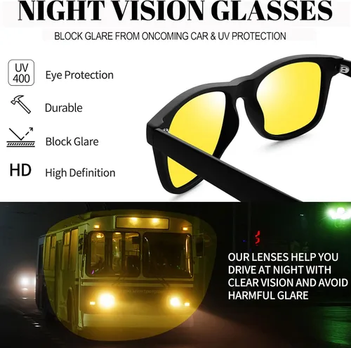 Vista 4 de Joopin Gafas de sol cuadradas polarizadas con protección UV para hombre y mujer