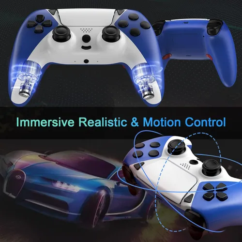 Vista 6 de AUGEX Wireless Controller for PS4 Controller, Wireless Gamepad Work with Playstation 4 Controllers, Game Control for PS4 Controller with Joystick