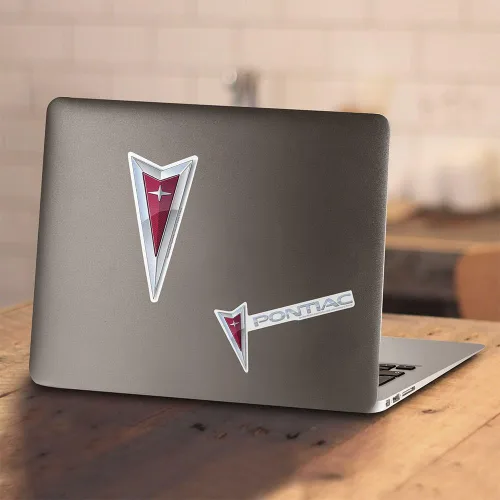 Vista 4 de Pontiac Logo General Motors T Shirt & Stickers