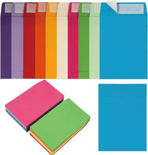 Vista 12 de 100 Pack Seed Envelopes Self-Adhesive, 3 1/4 x 4 1/2 inches, Dark Green Verde oscuro