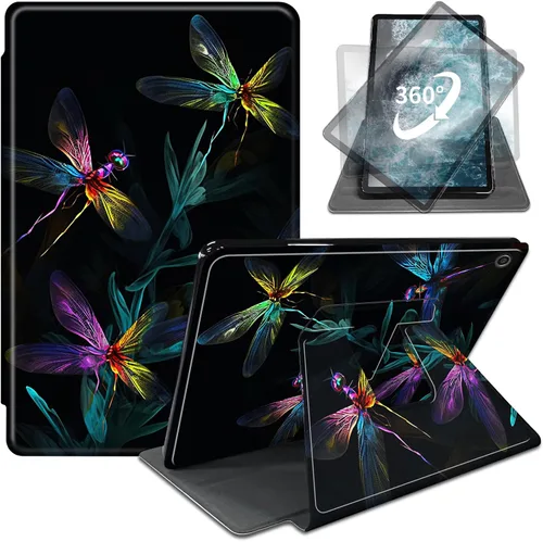 Vista 13 de Funda para iPad de 10.2 / iPad de 9ª generación 2021/iPad de 8ª generación 2020/iPad de 7ª generación 2019, rotación de 360 grados + encendido