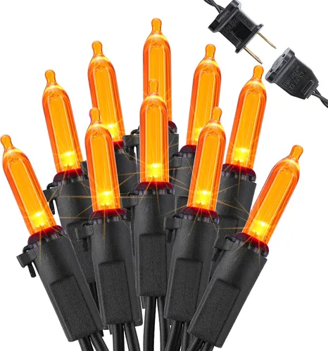 Vista 13 de Brizled Luces de Navidad, 33 pies, 100 LED Conectables de Extremo a Extremo, Mini Luces de Cadena de Navidad, 120V Certificadas UL, Blanco Frío, Luz