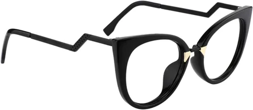 Vista 3 de Zeelool Gafas de bloqueo de luz azul ojo de gato de gran tamaño con estilo para mujer Jacqueline FP0669