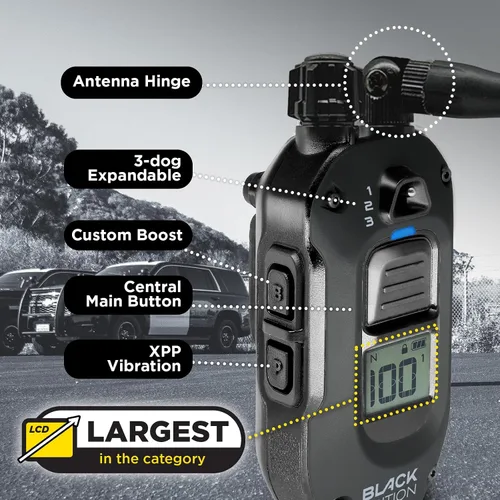 Vista 9 de Dogtra 1900X Black Edition E-Collar – Rango de 1 milla, perros 45 libras +, IPX9K impermeable, 100 niveles de estimulación, vibración, tono