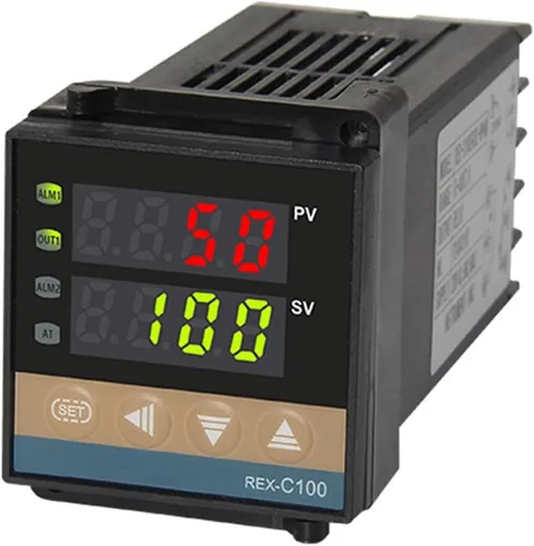 Vista 2 de Mutil-Input PID Digital Fahrenheit or Celsius Temperature Controller RKC REX-C100