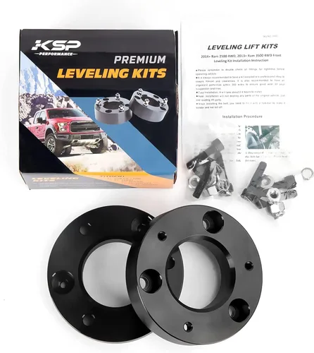 Vista 7 de KSP 2" Kits de elevación de nivelación Silverado, espaciadores de elevación de suspensión delantera de 2 pulgadas compatibles con Chevy Silverado