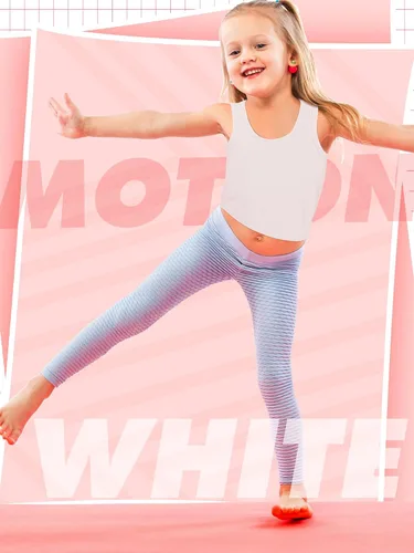 Vista 4 de SATINIOR Camiseta sin mangas de 6 piezas para niñas para gimnasia y ropa de baile