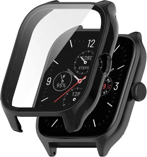 Vista 4 de TenCloud Protector de pantalla compatible con Amazfit GTS 4 fundas (no para GTS4 Mini), funda protectora de pantalla rayada para reloj inteligente