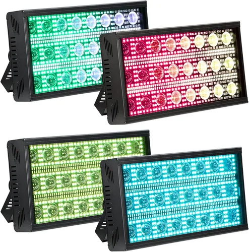 Vista 11 de Betopper LF2405 300w Luzes de Efeito de Feixe de Matriz LED, Luzes de Palco de Lavagem LED, Luz de Estrobo LED Super Brilhante de Grande Flash