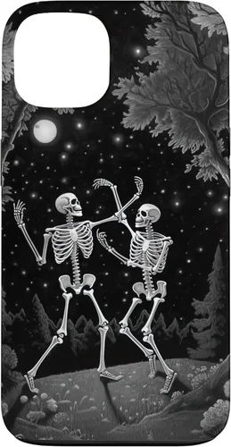 Vista 7 de iPhone 12 mini Estética Ocultista Grunge Gótico Esqueleto Bailando Halloween Case