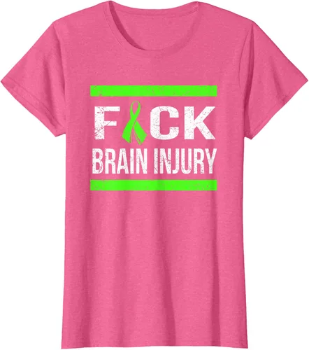 Vista 69 de Apoyo Daño cerebral Concienciación T Shirt, mujer L, Asphalt Negro