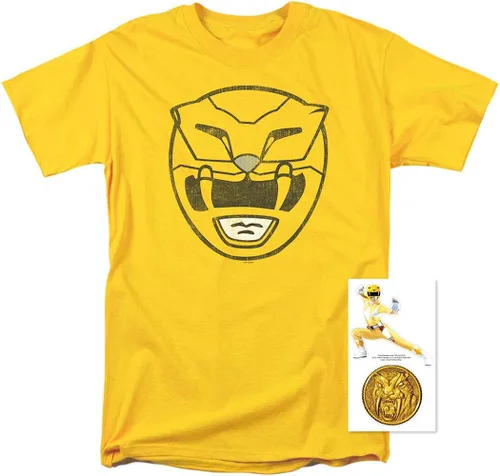 Vista 2 de Power Rangers Masks Helmets - Camiseta y pegatinas