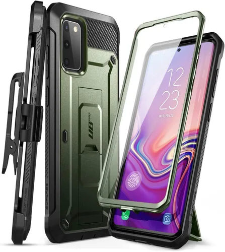 Vista 11 de SUPCASE Funda para Samsung Galaxy S20 FE 5G con Protector de Pantalla (Unicorn Beetle Pro), [Soporte Integrado y Clip para Cinturón] Funda