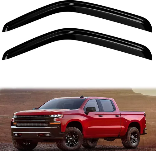 Vista 11 de 4 protectores de lluvia para Chevy Equinox 2010-2017, viseras de ventana, deflectores, parasoles, cinta de ventilación en canal hacia fuera