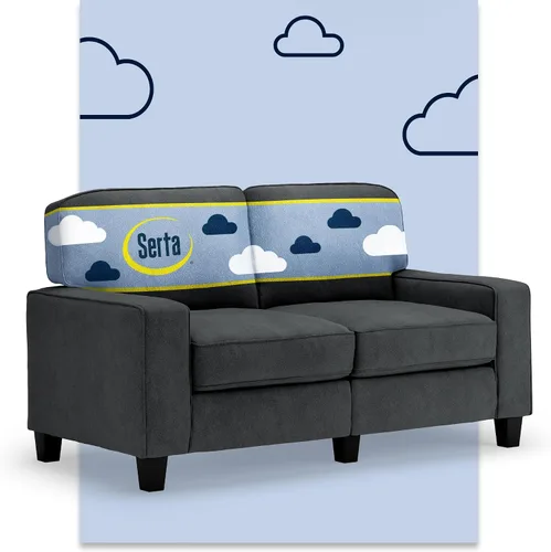 Vista 48 de Serta Palisades Sofás Tapizados para Sala, Sofá de Diseño Moderno, Tela, Beige