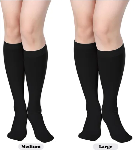 Vista 3 de SATINIOR Calcetines altos hasta la rodilla para mujer, medias altas hasta el muslo para cosplay, Halloween, fiesta, uso diario