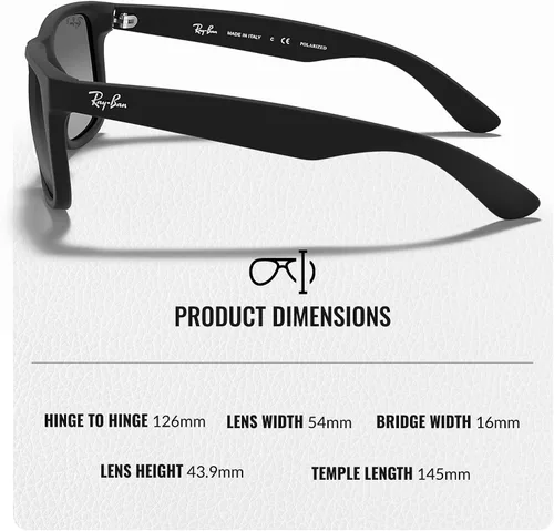 Vista 19 de Ray-Ban RB4165 JUSTIN CLASSIC - Gafas de sol de forma cuadrada con kit oficial de gafas