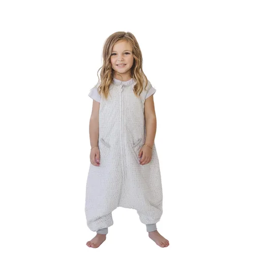 Vista 9 de Dreamsuit Saco de Dormir para Niños Pequeños con Pies – Saco de Dormir Caminante con Piernas, Rayón hecho de Bambú, Verano 0.8 TOG, Cremallera de 2