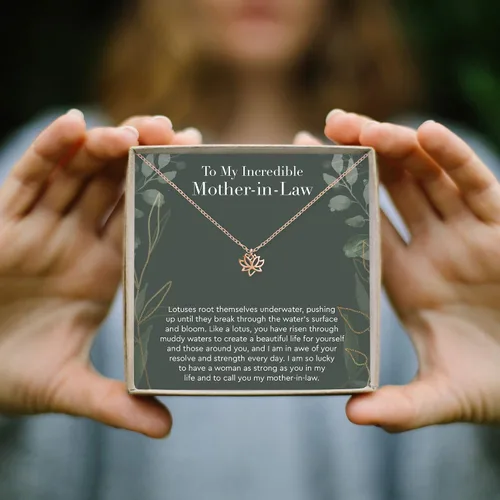 Vista 5 de Dear Ava Collar de regalo para mujeres y niñas, colgante de joyería moderna ajustable, idea de regalo de amor para ella con tarjeta sincera, regalos