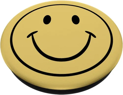 Vista 2 de HAPPY FACE - SMILE - RETRO 70'S GRAPHIC PopSockets PopGrip: agarre intercambiable para teléfonos y tabletas PopSockets estándar PopGrip