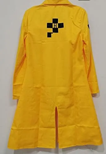 Vista 7 de Danganronpa V3 Killing Harmony Cosplay Angie Yonaga Disfraz de Halloween Amarillo Chaqueta Abrigo