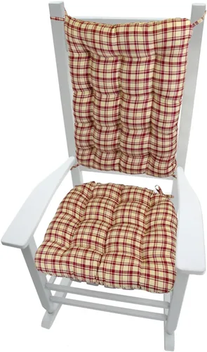 Vista 10 de Barnett Home Decor Bravo - Cojines para silla mecedora, relleno de espuma de látex, 16.5 x 18 pulgadas y cojín de respaldo de 21 x 16 pulgadas