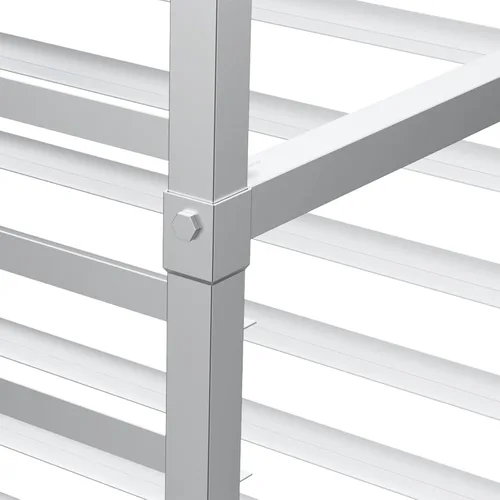 Vista 6 de VINGLI Estante mejorado para sartenes de 20 niveles completo/media hoja, estante de aluminio para panadería, estante de velocidad, estante