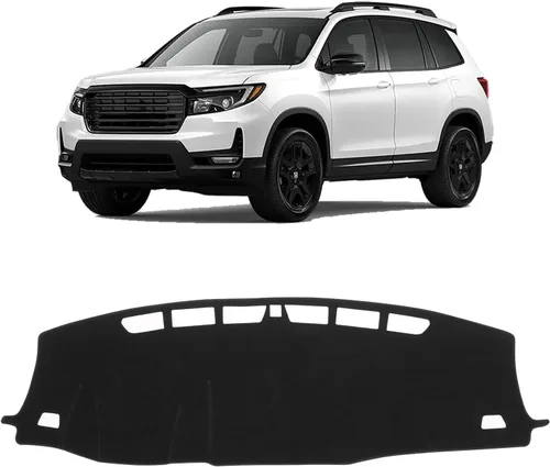 Vista 50 de KUST Funda negra para salpicadero compatible con Tesla Modelo Y Modelo 3 2017-2023, accesorios para el modelo Y Modelo 3, tapete antideslizante