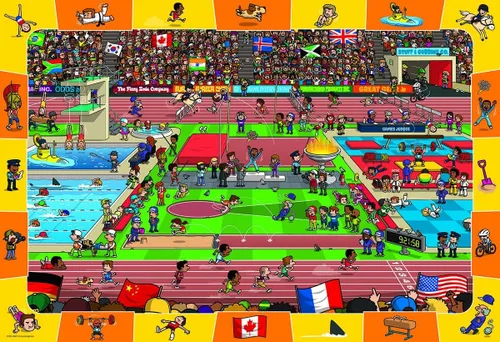 Vista 2 de EuroGraphics Spot & Find Olympics Puzzle (100 piezas)