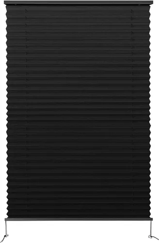 Vista 21 de Dulepax Persianas plisadas, 14 pulgadas de ancho x 24 pulgadas de largo, color negro, para caravana, remolques de viaje, ventana de autocaravana