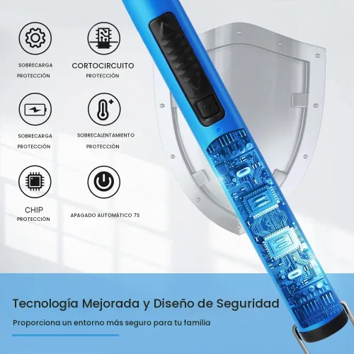 Vista 4 de SUPRUS Encendedor fluorescente que brilla en la oscuridad, cuello flexible de 360°, recargable por USB, resistente al viento, triple seguridad