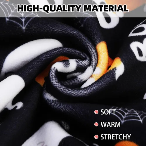 Vista 5 de PUPTECK - Pijamas de forro polar suave para perros pequeños y medianos, mono para perros, suéteres para cachorros, ropa de mascotas, mono de Negro