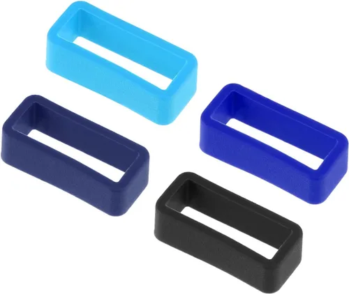 Vista 4 de uxcell Bucles para correa de reloj, goma de repuesto de silicona para reloj