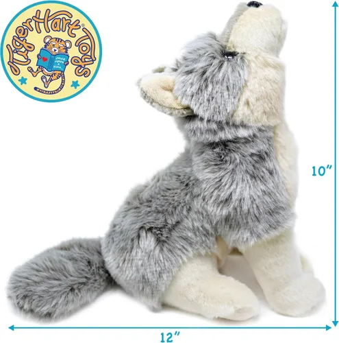 Vista 2 de TigerHart Wolcott El Lobo - Peluche de 28 cm, diseño de lobo