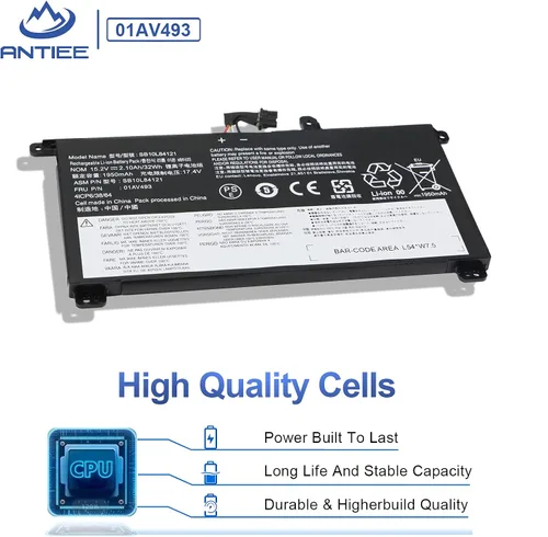 Vista 3 de 00UR891 01AV493 SB10L84121 Reemplazo de batería para portátil Lenovo ThinkPad T570 T580 P51S P52S Series 00UR890 00UR892 SB10L84121 SB10L84122