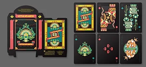 Vista 2 de Gamblers Warehouse Little Atlantis Juego de cartas Deck Night Edition