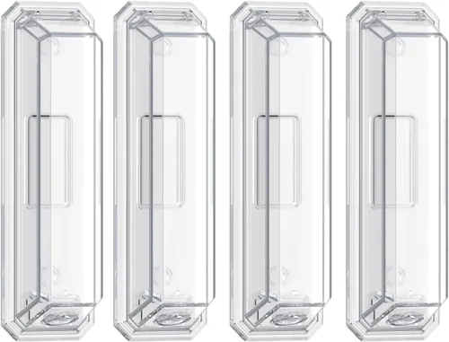 Vista 8 de CLYMENE Paquete de 2 fundas protectoras para interruptor de luz, cubierta de interruptor de pared a prueba de niños que protegen las luces