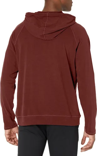 Vista 2 de KARL LAGERFELD Sudadera con capucha raglán suave y lisa para hombre