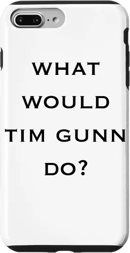 Vista 6 de iPhone 11 Making the Cut "What Would Tim Gunn Do" - Carcasa de texto negro